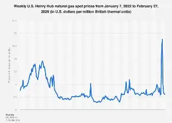 U.S. Natural Gas Prices at Henry Hub Navigate Volatility Through 2026